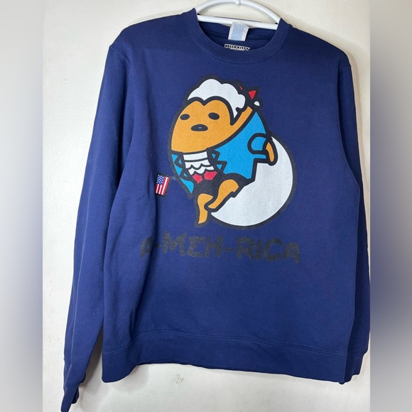 Sanrio Other - Sanrio Gudetama the Lazy Egg USA Patriotic America Founding Fathers Sweatshirt